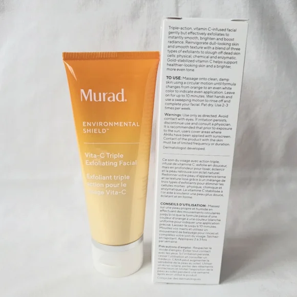 Murad Environmental Shield Vita-C Triple Exfoliating Facial 80ml Full Size New - Picture 4 of 6